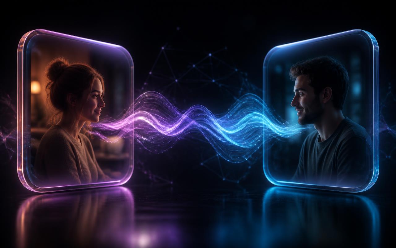 DoTalk Live call interface translating between two speakers in real time